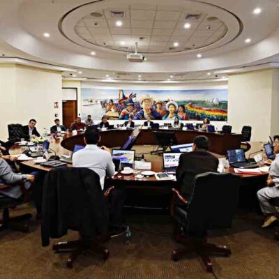reunión del gabinete de ministros del presidente Paz