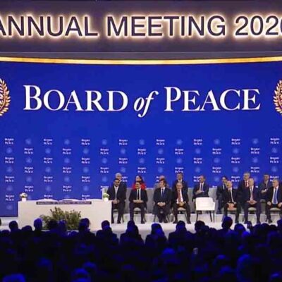 lanzamiento de la Junta de Paz para gaza