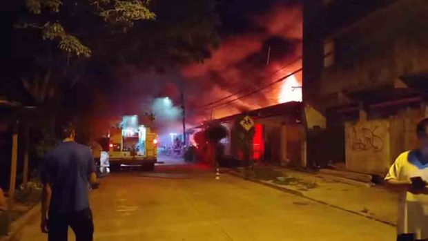 el incendio en la vivienda