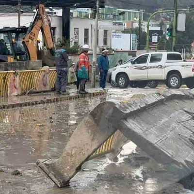 daños ocasionados por el desborde de ríos en la zona sur de La Paz