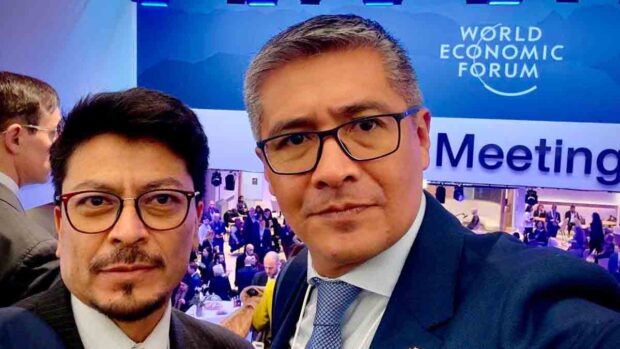 los ministros de Relaciones Exteriores y de Economía en el Foro de Davos