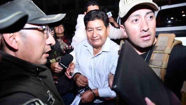 el exministro Edgar Montaño aprehendido