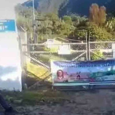 campesinos hacen vigilia en la planta de Oconi