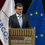 en presidente Rodrigo Paz en la reunión del Mercosur en Paraguay