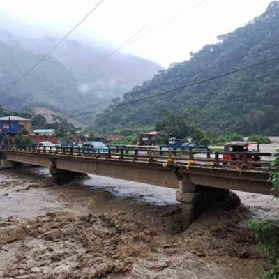 crece el caudal de los ríos debido a las lluvias intensas en el país