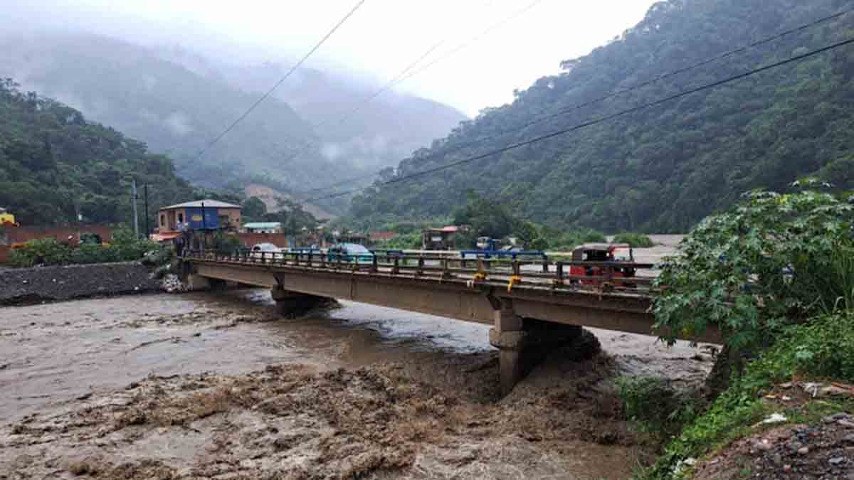 crece el caudal de los ríos debido a las lluvias intensas en el país