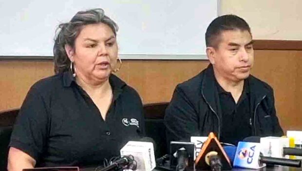 la directora del Sedes y el jefe de Epidemiología
