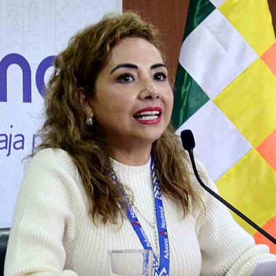 Karina Serrudo, expresidenta de la Aduana