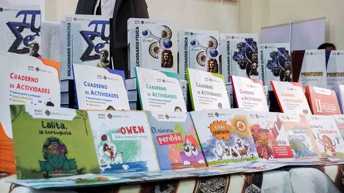textos educativos aprobados en la gestión de Luis Arce