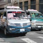vehículos del transporte público en La Paz