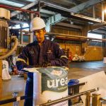 producción de urea en la planta de YPFB