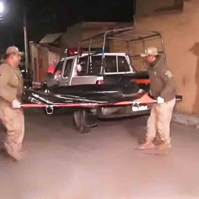 el cuerpo del fallecido en el intento de atraco es llevado al IDIF