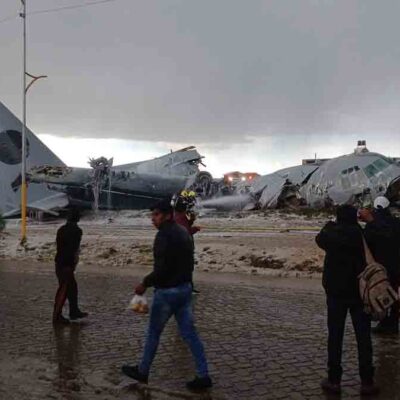 el avión Hércules C-130 que se siniestró en El Alto