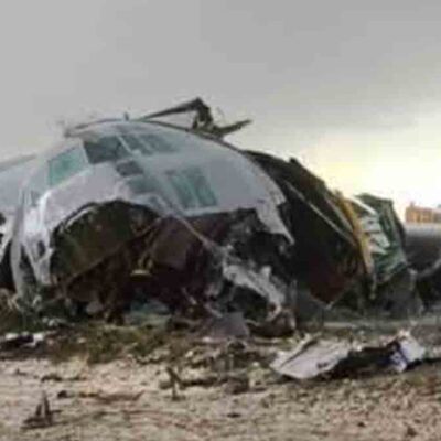 avión Hércules se accidenta en El Alto
