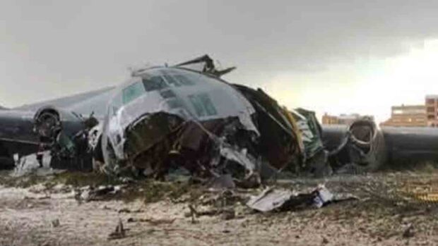 avión Hércules se accidenta en El Alto