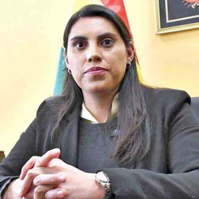 viceministra Andrea Barrientos