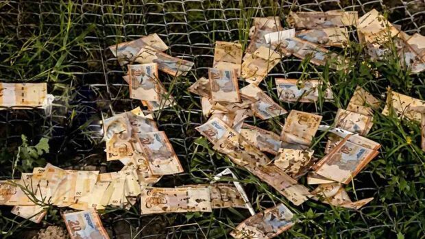 los billetes que transportada el avión que se siniestró