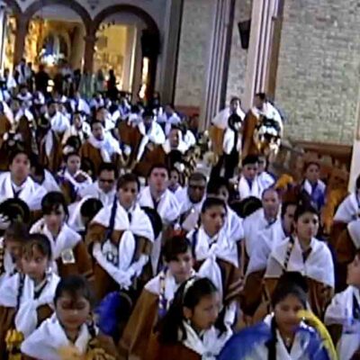 devotos de la Virgen del Socavón
