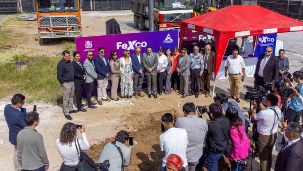 la inauguración de las obras en el Recinto Ferial Alalay