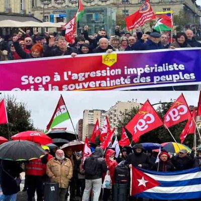 movilizaciones en Francia en apoyo a Cuba
