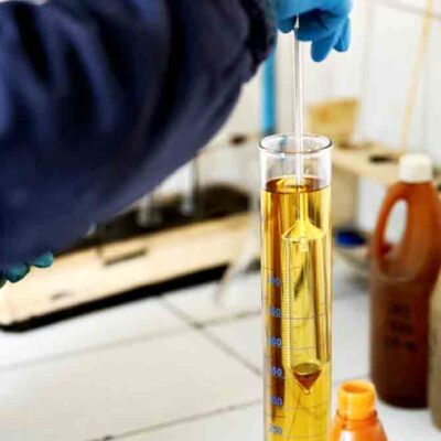 muestra de gasolina