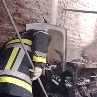 incendio de una vivienda en Quillacollo