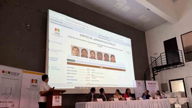 sorteo de jurados electorales para las subnacionales