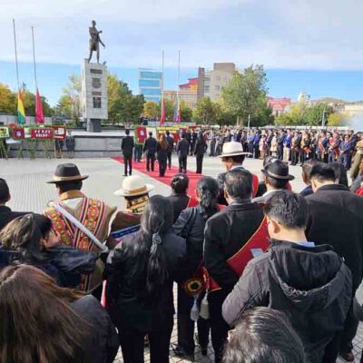 acto protocolar de celebración de la gesta libertaria de Oruro