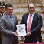 El presidente de Bolivia, Rodrigo Paz, y el presidente ejecutivo de CAF, Sergio Díaz-Granados