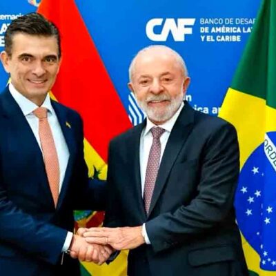 los presidente Rodrigo Paz y Lula Da Silva