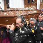 el sepelio de David Santalla en La Paz