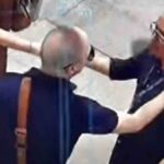 el juez Zeballos conversa con un funcionario de la Aduana en Viru Viru
