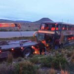 el bus que se accidentó en Caracollo