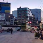uno de los puntos de bloque en La Paz