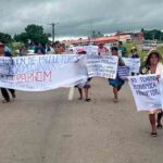productores de soya y arroz bloquean en el norte de Santa Cruz