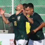 Godoy celebra el tanto marcado a trinidad y Tobago