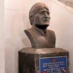 busto de Evo Morales en el antiguo Palacio Legislativo