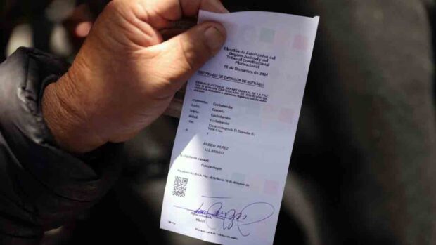 certificado de impedimento electoral