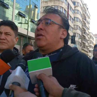dirigentes de los choferes de La Paz