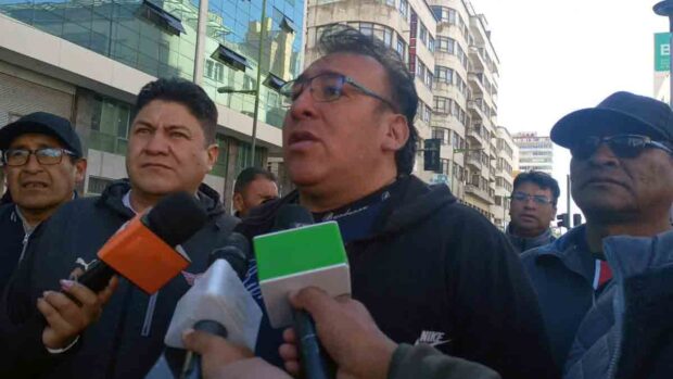 dirigentes de los choferes de La Paz