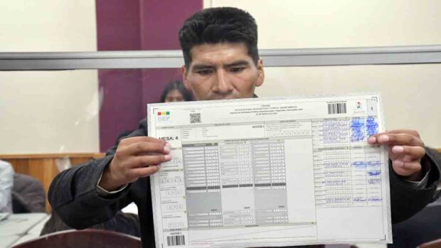 cómputo de actas en Oruro