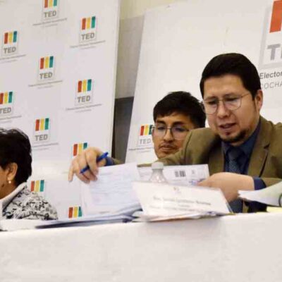 computo de actas en Cochabamba