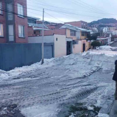 granizada en La Paz