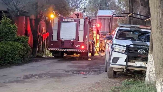 incendio en la Faculta de Agronomía