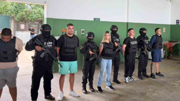los aprehendidos en el operativo del viernes