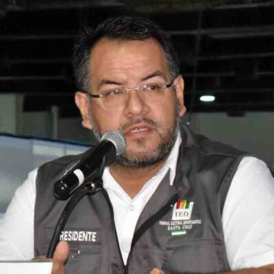 presidente del TED de Santa Cruz, Marco Monasterio