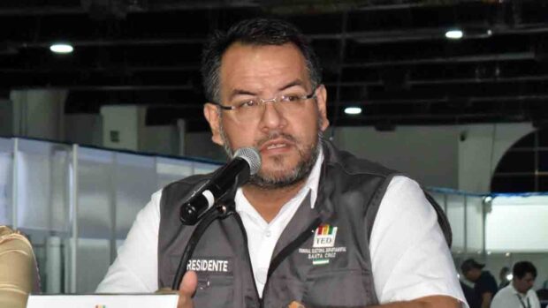 presidente del TED de Santa Cruz, Marco Monasterio