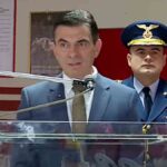 el presidente Paz en el Regimiento Colorados de Bolivia