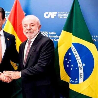 los presidentes Rodrigo Paz y Luis Inacio Lula Da Silva