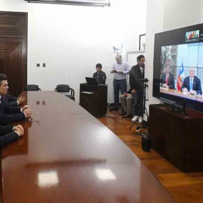 reunión virtual entre los presidentes Rodrigo Paz y José Antonio Kast